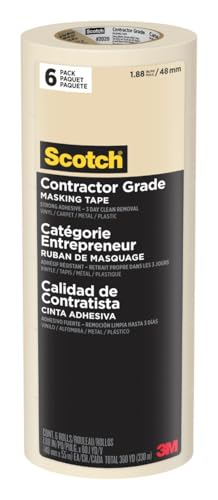 Painter's Tape Contractor Grade,1.88 in x 60.1 yd Rolls, 3 Pack