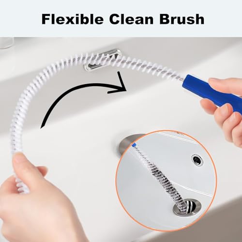 Drain Cleaning Brush 2pack,Clog Remover 23.6inch,Drain Hair Remover Tool - view 4