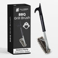 Heavy Duty Grill Brush for Outdoor Grill – Safe Grill Brush Designed by Firefighter | Barbecue Grill Brush & BBQ Brushes for Grill Cleaner | Durable & Safe for All Grates