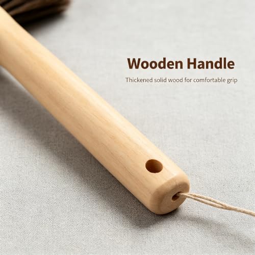 Woooden Hand Whisk Small Dust with Bristles - view 4