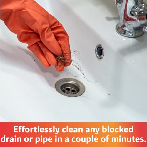 FryOilSaver Co. B113C 22-Inch Long Sink Drain Brush Kit, Slim Snake - view 4
