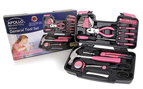 Tools 39 Piece General Household Tool Set, Pink DT9706P - view 2