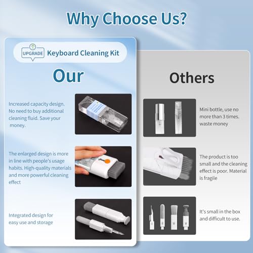 Keyboard Cleaner, Multi-Function Cleaning Kit for MacBook, Laptop, Computer - view 3
