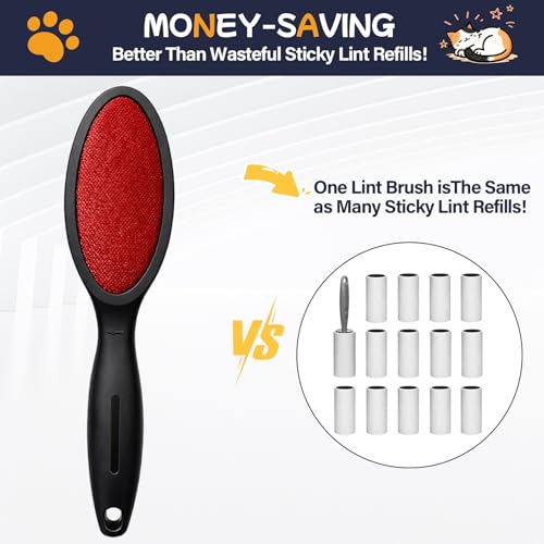 Magic Lint Remover Brush for Pet Hair, Reusable 2-Sided, 1 Pack - view 5