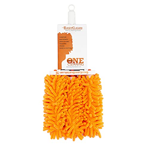 Microfiber Duster for Blinds - Multi-Surface Microfiber Dusters for Cleaning - Blind Cleaner Duster Tool - Baseboard Cleaner Tool with Handle - Blinds Cleaner Tool - Use as Damp Duster