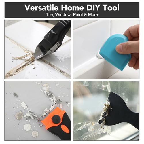 5-In-1 Caulking Tool Kit With Razor Scraper, Silicone Finishing - view 6