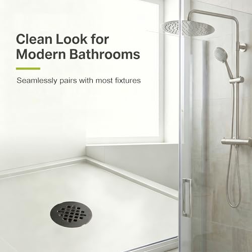 Shower Drain Cover Stainless Steel Snap-in Bronze 2 Pack - view 6