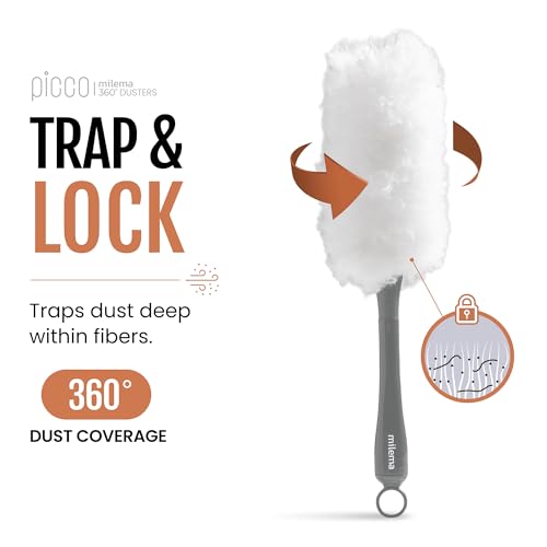 Picco 360 Double-Sided Duster, White, 1 Short Handle, 23 Refills - view 3