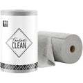Microfiber Cleaning Cloth Roll- 90 Sheets, 12" x 12" (Grey)