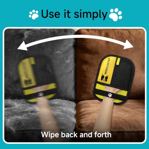 Pet Hair Remover Gloves Brush for Dogs & Cats,Electrostatic Reusable Pet Hair Remover Tool for Laundry,Clothing,Couch,Carpet,Car Seat,Upgraded Animal Fur Removal Tool - view 2