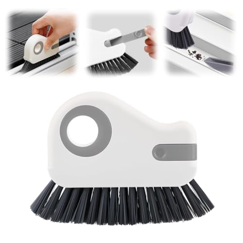 2 in 1 Groove Cleaning Brush, Window Track Cleaning Tools (Gray)