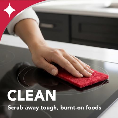 Heavy Duty Glass & Ceramic Cooktop Cleaner, 10 Oz & 3 Scrubbing Pads - view 4