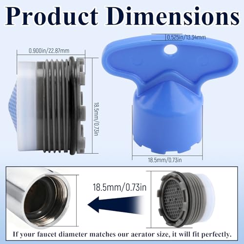 137401 Faucet Aerator Flow Restrictor Service Kit Fits for Moen (2 Sets) - view 2