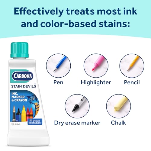 Stain Devils #3 (1.7 Fl Oz), Targeted Spot Cleaner for Ink, Marker & Crayon Stains, Safe on Skin & Washable Fabrics - view 3
