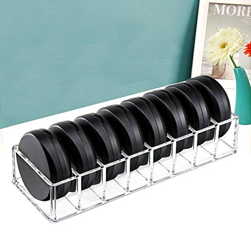 Clear Acrylic Compact Makeup Organizer Blush Eyeshadow Powder Vanity Holder (Pack of 3) - view 2
