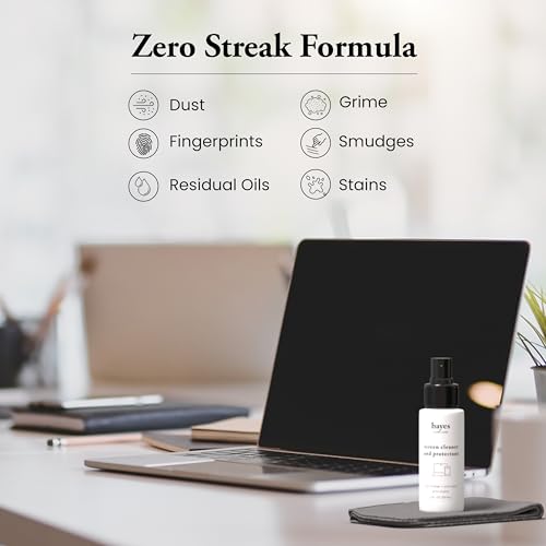 Electronic Screen Cleaner Spray Kit with Premium Microfiber Cloth - TV Screen Cleaner for Smart TV, LCD, LED, OLED - Tablet, Phone and Computer Screen Cleaner for Car Display - 2 oz - view 5