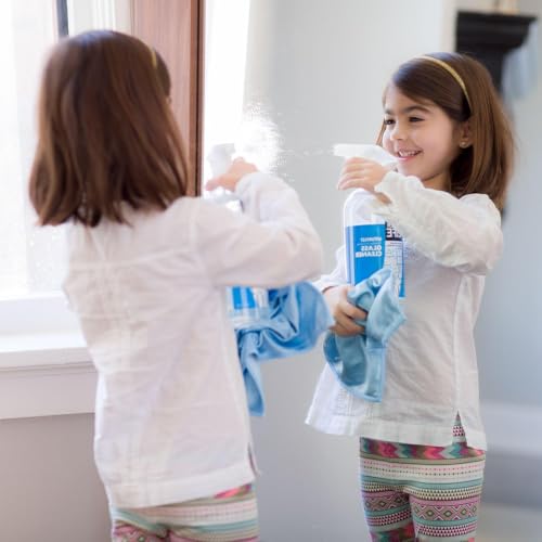 Glass Cleaner, Streak-free Window Cleaner, Surface Cleaning Spray, Mirror, Screen and Shower Door Cleaner, Removes Fingerprints, Dust, Dirt, Unscented, 32 Oz, Pack of 2 - view 6