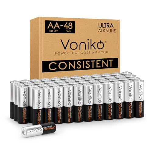 AA Batteries 48 Pack - Alkaline Double A Battery - Ultra Long-Lasting, Leakproof 1.5v Batteries - 10-Year Shelf Life