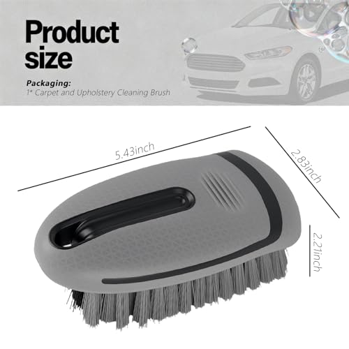2026 New Car Upholstery Brush for Cleaning,Portable Car Carpet Brush with Dense Bristle & Non-Slip Handle,Multi-Purpose Upholstery Cleaner Brushes for Cars Trucks SUVs Interior - view 2