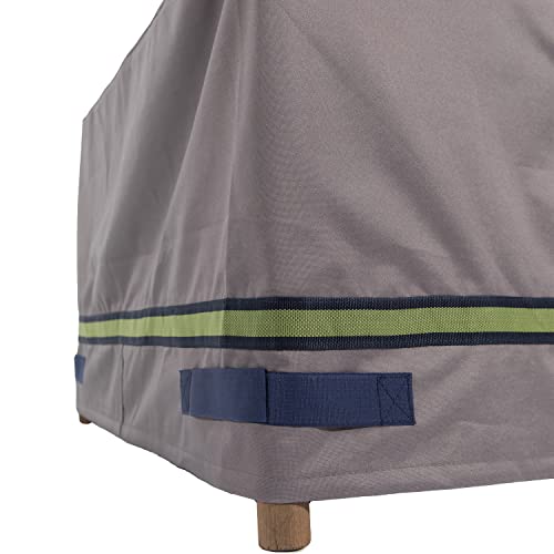 DUCKCOVERS Soteria Waterproof 40 Inch Rectangular Patio Ottoman/Side Table Cover, Outdoor Ottoman Cover - view 2