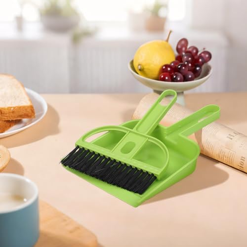Mini Broom and Dustpan Set 6 Pack Desktop Broom and Dustpan Combo for Home Office Cleaning Brush for Keyboard Windowsill Counter Compact Handheld Sweeping Tools - view 5
