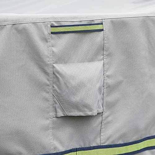 DUCKCOVERS Soteria Waterproof 40 Inch Rectangular Patio Ottoman/Side Table Cover, Outdoor Ottoman Cover - view 4