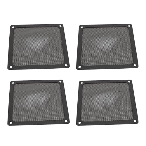 PC Dust Filter, 140mm Magnetic Computer Fan Dust Filter, Fine Mesh PVC Vent Grill, 5.51x5.51in, 4 Pack Black for PC Case, Desktop Tower - view 4