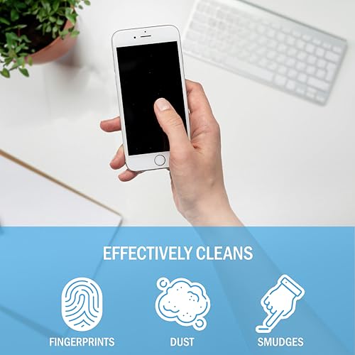 Bryson Screen Cleaner Spray and Wipe Kit - Safe for LED, LCD, OLED, Smart TV, Monitor, Laptop, Computer, Car Display - 16oz with Microfiber Cloth - view 6