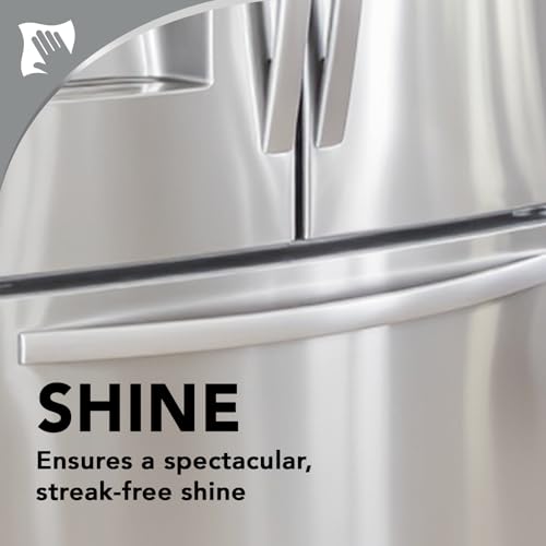 Stainless Steel Cleaner & Polish Kit, 3 Piece - Spray, Wipes & Cloth, Anti-Fingerprint, Removes Grease, Water Spots, Streaks & Residue, Polishing Cleaner Safe for Appliances, Sinks & Grills - view 5