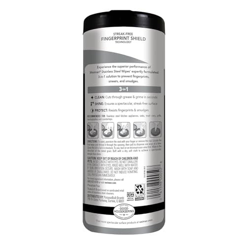 Stainless Steel Cleaner & Polish Kit, 2 Wipes & Cloth - view 2