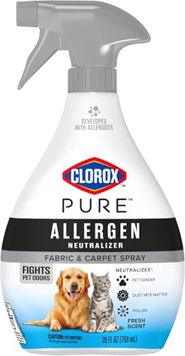 PURE Allergen Neutralizer Fabric and Carpet Spray, Fights Pet Odors, Fresh Scent, 26 Fl Oz.
