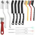 15Pcs Hard Bristle Crevice Cleaning Set,Grout Cleaner Brush,Deep Cleaning of Kitchens and Bathrooms' inaccessible Corners and Recesses