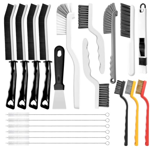 20 Pcs Crevice Cleaning Brush, V-Shaped Grout Brush for Kitchen