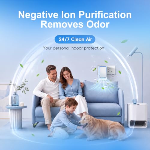 Plug In Air Ionizers 4 Pack - Small Air Purifiers for Home, Bedroom, Travel - view 6