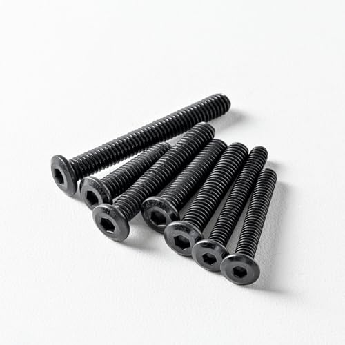 5/16-18 x 5/8" (25 Pack) Flat Head Hex Socket Cap Screws Bolts, Black Oxide 304 Stainless Steel 18-8, Hex Drive, Bright Finish, Fully Machine Thread - view 6