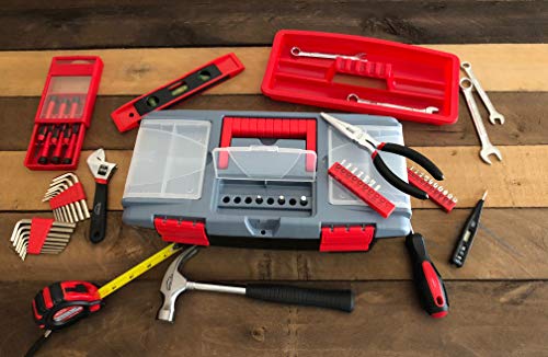 Tools 53 Piece Household Tool Set, Red DT9773 - view 5
