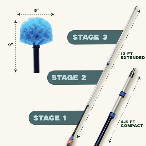 Twist-On Cobweb Duster, Soft Bristles, Attachment Only - view 6