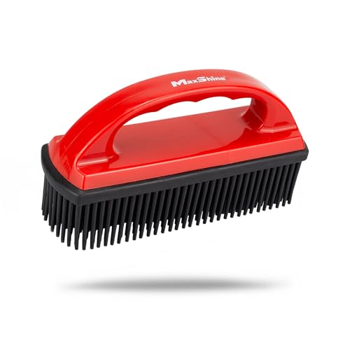 Universal Car Carpet Lint & Hair Removal Brush - Electrostatic Rubber Bristles - Efficiently Removes Pet Hair from Dogs, Cats & Other from Interiors & Carpets - Easy-to-Clean