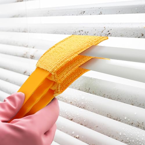 Window Blind Cleaner Duster Set, Washable Dusting Cleaner Air Vent Cleaning Brush Tools (Blue) - view 6