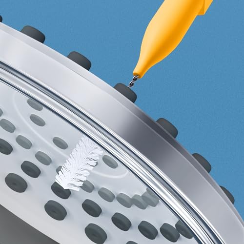 Multiplesize Shower Head Cleaner Tool, Shower Head Cleaning Brushes Small Hole, Showerhead Cleaner Picks Unclogging Tiny Nozzle Little Gaps 3D Printer Opening, Orange - view 5