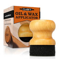 Cutting Board Oil & Wax Round Applicator with Maple Wood Handle