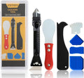 Caulking Tool Kit with Caulk Remover & Putty Knife Scraper