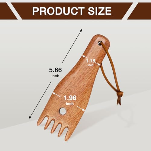 Wooden Weaving Comb for Loom, Tapestry Beater Comb, Hand Carved Weaving Knitting Tools & Accessories for Tapestry, Woven Making Crafts (1Pcs) - view 2