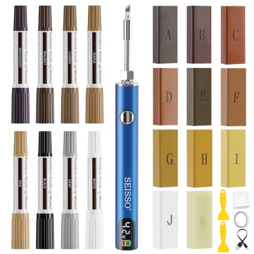 Vinyl Laminate Wood Floor Repair Kit - Hard Wax Fillers & Markers