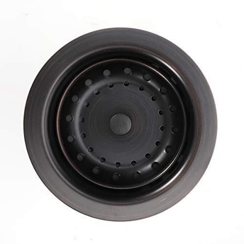 3-1/2 Inch Kitchen Sink Drain ORB Assembly with Strainer Basket/Stopper, All Stainless Steel Durable and Rustproof Oil Rubbed Bronze - view 2