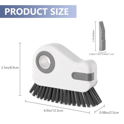 2 in 1 Groove Cleaning Brush, Window Track Cleaning Tools (Gray) - view 2
