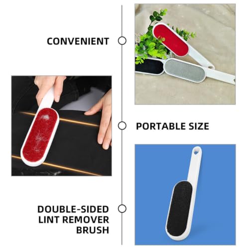 3pcs Reusable Double Sided PET Hair and Lint Remover Brush - view 3