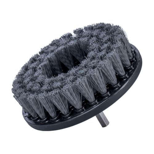 ACC506 Light Duty Spinner Multi-Surface Drill Brush Attachment (Fits Any Standard Drill - Power Scrubber Removes Stains & Gently Cleans Upholstery, Fabric and Carpet), Gray