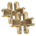 Concealed Cabinet Hinges Hidden Zinc Alloy Cross Hinges Mute Flat Hinge for Cabinet Doors Silent Door Hardware for Kitchen Background Wall Counter Doors 2-Pack 1.64 X 1.29 X 0.31 in