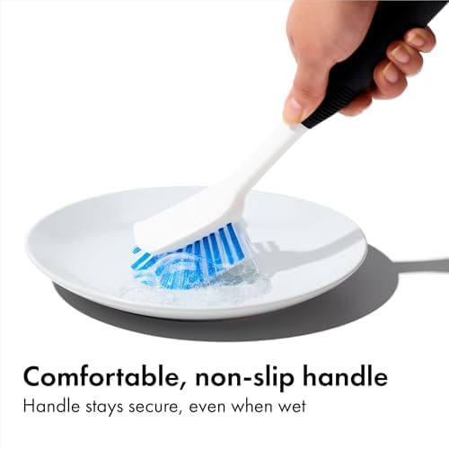 Good Grips Dish Scrub Brush with Non-Slip Handle, Nylon Bristles - view 3
